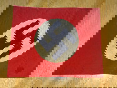 WWII German Nazi NSDAP Party Flag, 30"x37"