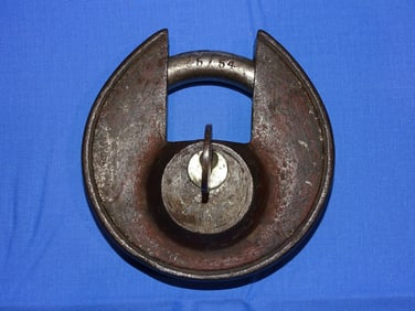 WWII GI War Souvenir, Pad Lock from DACHAU Concentration Camp