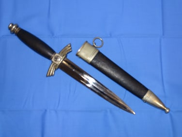 WWII German Dagger, DLV NSFK Flyer, Gebr. Heller Marienthal (Balloon Man)