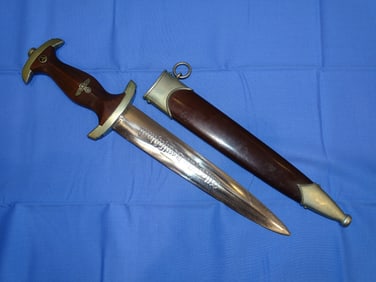 WWII German S/A Dagger, Gebruber Heller Schmalkden, Ground Rohm