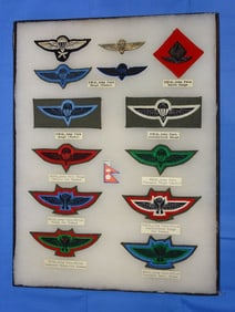 Airborne Paratrooper Wing, Patch Insignia Lot, NEPAL