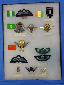 Airborne Paratrooper Wing, Patch Insignia Lot, NIGERIA, ZAIRE, CONGO, RHODESIA