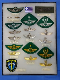 Airborne Paratrooper Wings, Patch Insignia Lot, GREECE