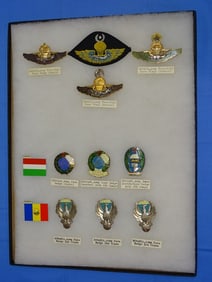 Airborne Paratrooper Wings, Patch Insignia Lot, GREECE, HUNGARY, ROMANIA