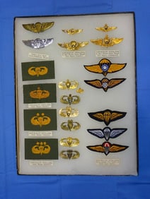 Airborne Paratrooper Wings, Patch Insignia Lot, NATIONALIST CHINA, CHINESE