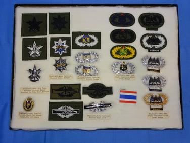 Airborne Paratrooper, Special Forces Wings, Patch Insignia Lot, THAILAND THAI