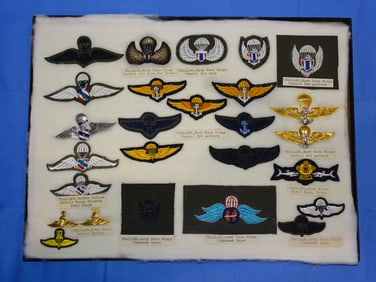 Airborne Paratrooper Wings, Patch Insignia Lot, THAILAND THAI