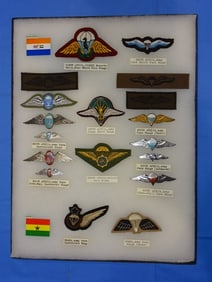 Airborne Paratrooper Wings, Patch Insignia Lot, SOUTH AFRICA, GHANA