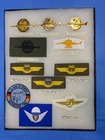 Airborne Paratrooper Wings, Patch Insignia Lot, WEST GERMAN