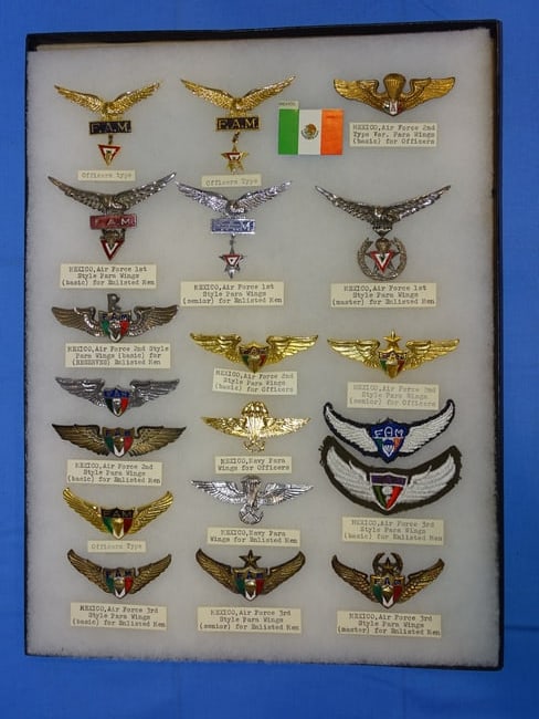 Airborne Paratrooper Wings, Patch Insignia Lot, MEXICO (1 of 5)