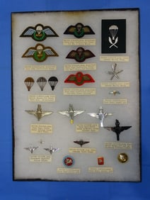 Airborne Paratrooper Wings, Patch Insignia Lot, UNITED KINGDOM
