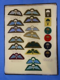 Airborne Paratrooper Wings, Patch Insignia Lot, UNITED KINGDOM