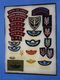Airborne Paratrooper Wings, Patch Insignia Lot, UNITED KINGDOM