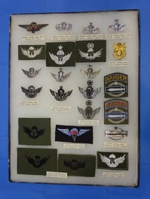 Airborne Paratrooper Wings, Patch Insignia Lot, SOUTH KOREA ROK