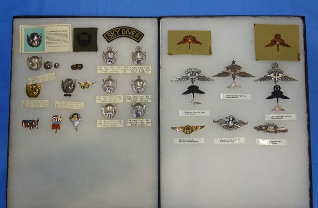 Airborne Paratrooper Special Forces Wings, Patch Insignia Lot, ARMY SKYDIVER (1 of 5)