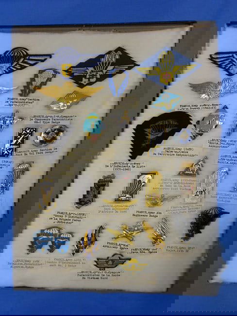 Airborne Paratrooper Wings, Patch, Badge, Insignia Lot, FRANCE, FRENCH (1 of 5)