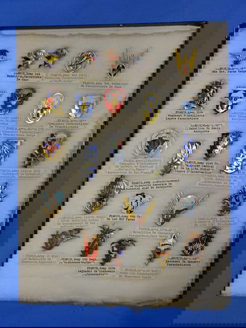 Airborne Paratrooper Wings, Patch, Badge, Insignia Lot, FRANCE, FRENCH (1 of 5)