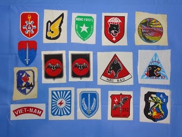 Vietnam War ARVN Shoulder Tab, Patch, Insignia Lot