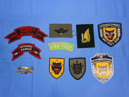 Vietnam War Vietnamese Ranger Bn Patch, Insignia Lot: NICE LOT OF VIETNAM WAR INSIGNIA.