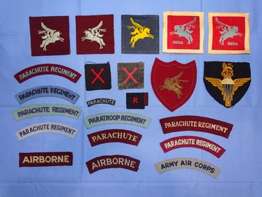 WWII - Vietnam War Patch, Tab, Insignia Lot, BRITISH Airborne Parachute Regiment