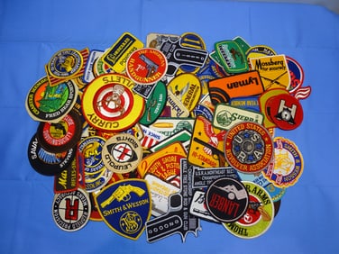NRA, Firearm, Ammo, Shooting Jacket Patch Lot, 115+