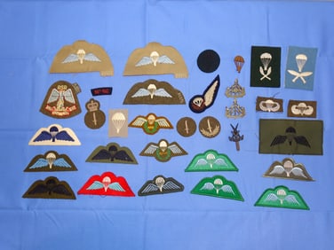 Multi - Conflict British Airborne Paratrooper Patch, Badge Lot