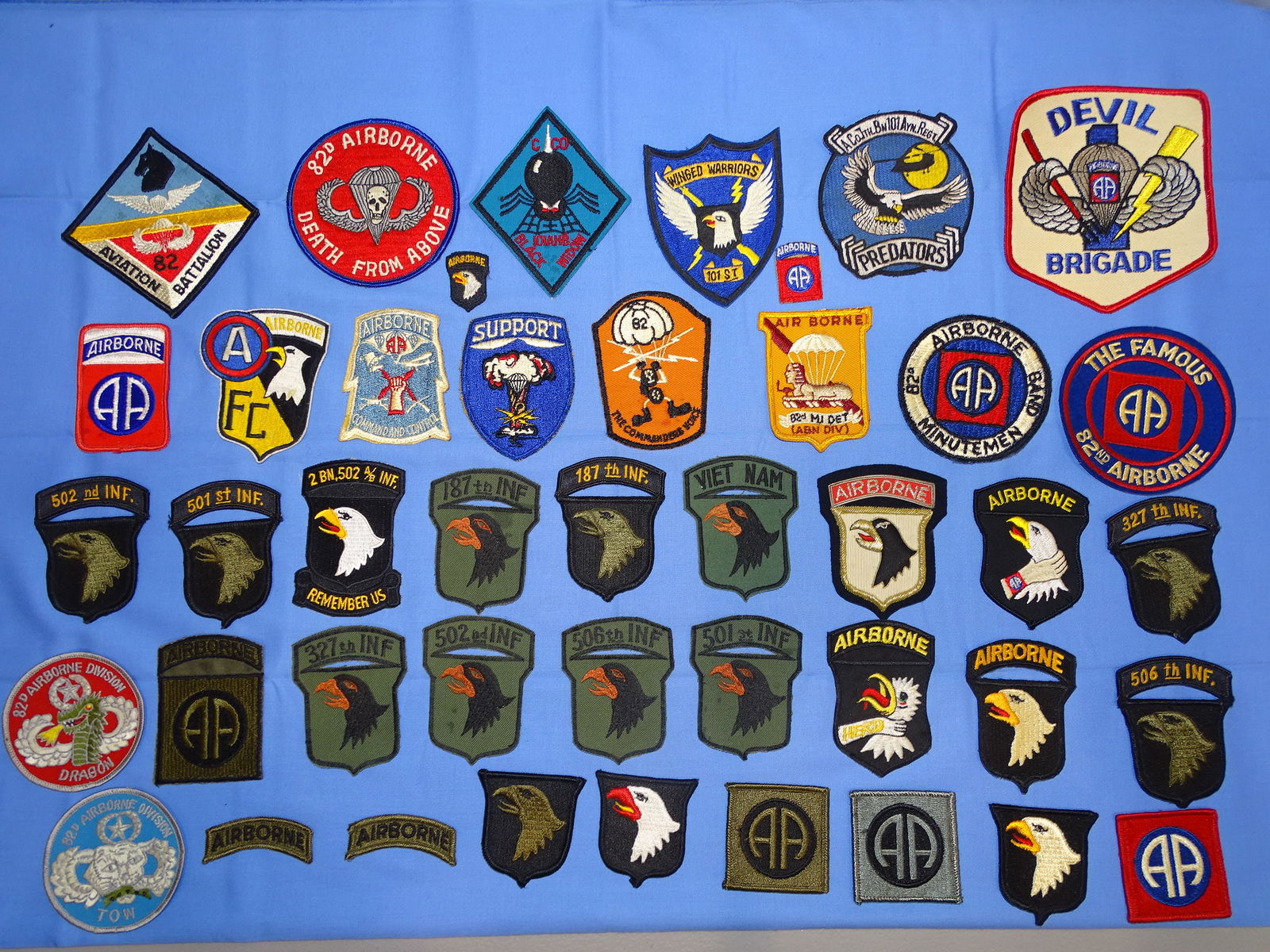 Multi - Conflict 82nd & 101st Airborne Paratrooper Patch Lot (1 of 5)