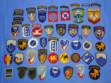 WWII - Vietnam War Era Airborne Paratrooper Patch Lot