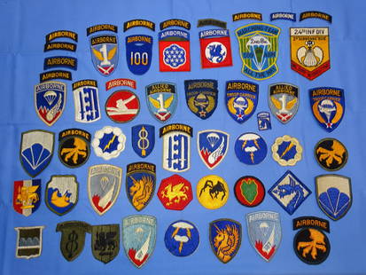 WWII - Vietnam War Era Airborne Paratrooper Patch Lot: NICE LOT OF AIRBORNE INSIGNIA.