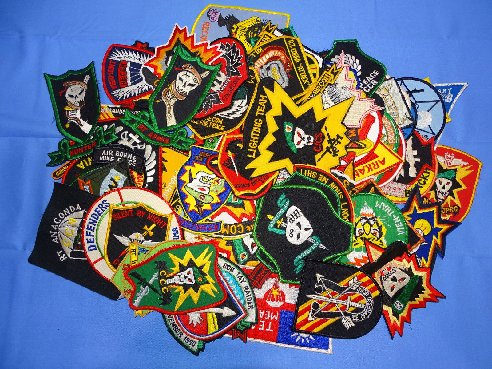 Vietnam War CCN Recon Team, MACVSOG Patch Lot, ALL REPRO's (1 of 6)