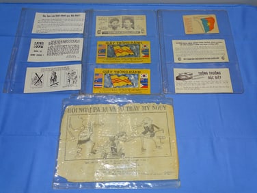 Vietnam War Era Propaganda / Surrender Leaflet Lot