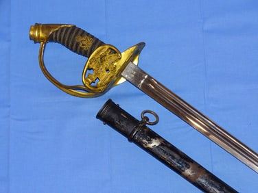 Minty WWI Era German Dress Sword, Folding Guard, WK&Co