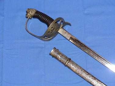 RARE Serbian WWII Officer's Sword German Made By Alcoso Solingen