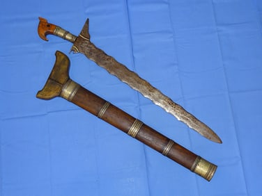 Large Philippine Filipino Moro Kris Sword