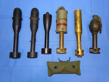 WWII - Vietnam War Era INERT DEWAT Rifle Grenade Lot