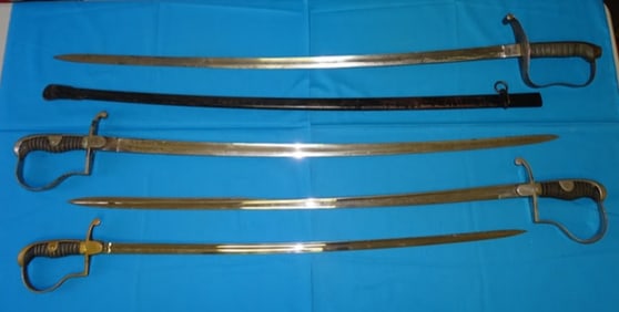 WWI Imperial German / European Sword Lot of 4