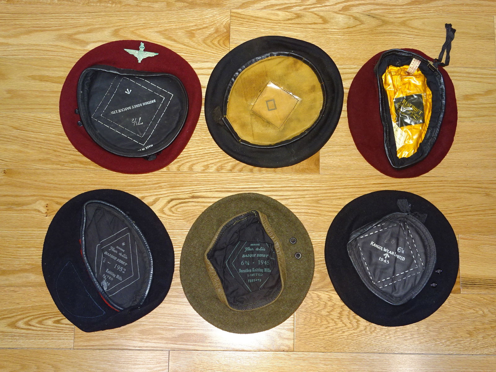 WWII - Korean War Era BERET Cap Hat Lot (1 of 5)