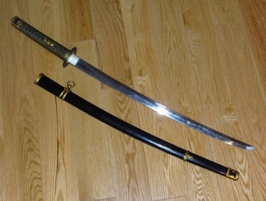 WWII IJN Japanese Naval Officer's Samurai Sword Kai-Gunto