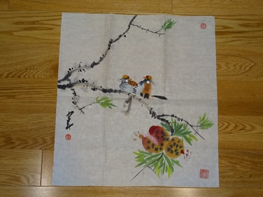 Chinese Painting on Paper of Birds