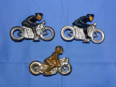 Vintage Lead Soldier Motorcycle Lot