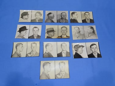 Vintage Inmate Prisoner Mug Shot Photo Lot