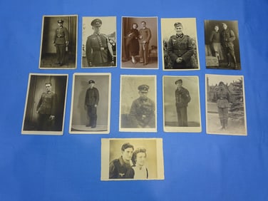 WWII German Soldier Photograph Postcard RPPC Lot