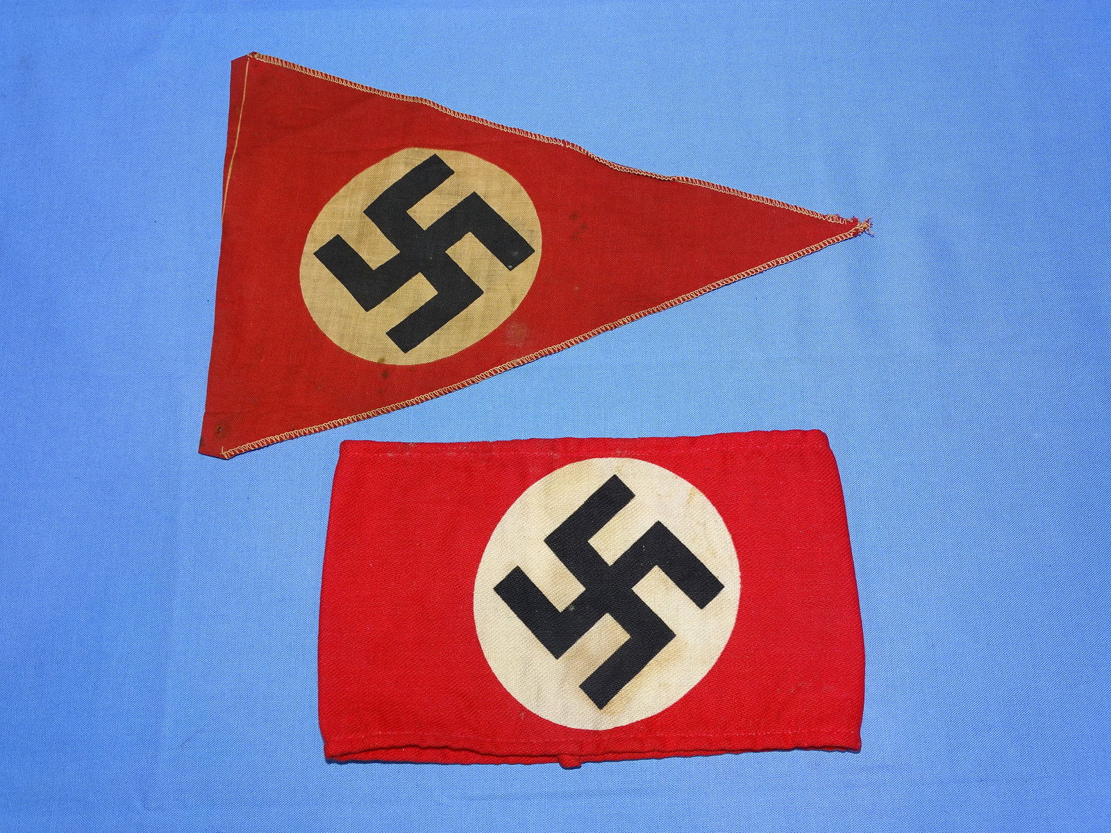 WWII German Armband and Pennant Flag NSDAP (1 of 6)