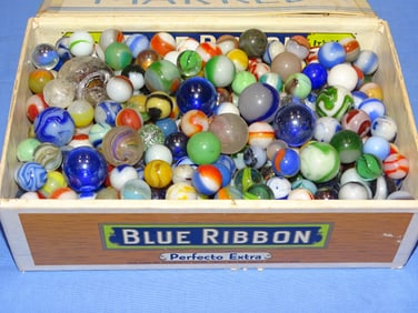 Estate Lot of Vintage Glass Marbles