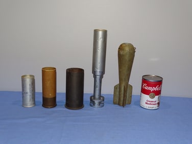 Inert / Dewat Ordnance, Mortar, Rifle Grenade, Shell Casing Lot