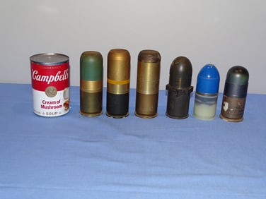 Inert / Dewat Ordnance, Vietnam War Era M118 40mm Rifle Grenade Lot