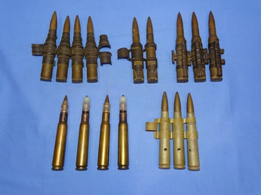 WWII - Vietnam War Era .50 Caliber BMG Ammo, Linked & Salvo
