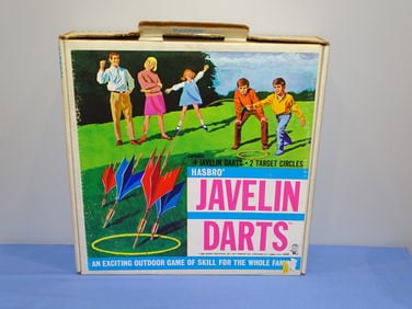 MIB 1968 Hasbro JAVELIN Lawn Darts, Never taken out of the box !
