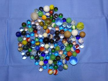 Estate Lot of Vintage Glass Marbles