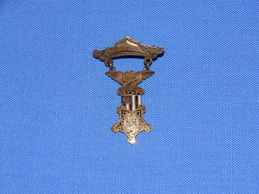 Civil War Veteran GAR Miniature Medal, Jeweler Made, Gold / Rolled Gold ?